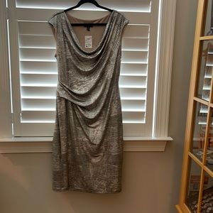 Connected dress - size 16 -metallic silver/gold mix